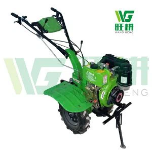 Kultivatur tad-Diżil Tiller Big Wheel Użat fil-Mountain Hill b 'Tine tal-Wara fakultattiv